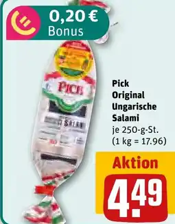 REWE DE Pick Original Ungarische Salami tilbud