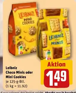 REWE DE Leibniz Choco Minis oder Mini Cookies tilbud