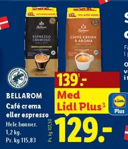 Lidl Bellarom Caffè crema eller espresso tilbud