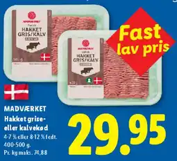 Lidl Hakket grise- eller kalvekød tilbud