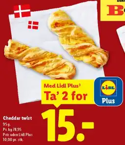 Lidl Cheddar twist tilbud