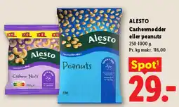 Lidl Cashewnødder eller peanuts tilbud