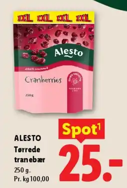 Lidl Tørrede tranebær tilbud
