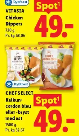 Lidl Chef Select - Kalkun cordon bleu eller -bryst med ost tilbud