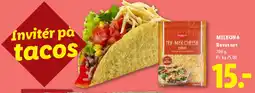 Lidl Milbona Revet ost / Tex-Mex cheese tilbud