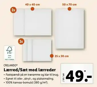 Let-Køb Lærred/Sæt med lærreder tilbud