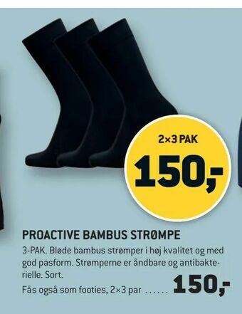 XL-BYG Proactive bambus strømpe tilbud