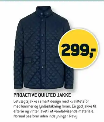 XL-BYG Proactive quilted jakke tilbud
