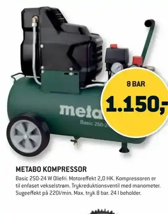 XL-BYG Metabo kompressor tilbud