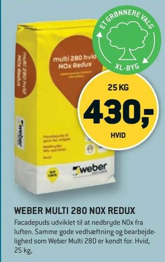 XL-BYG Weber multi 280 nox redux tilbud