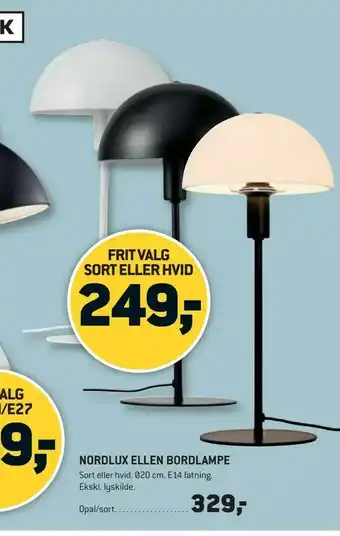 XL-BYG Nordlux ellen bordlampe tilbud