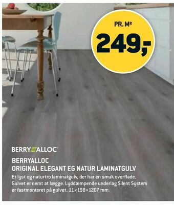 XL-BYG Berryalloc original elegant eg natur laminatgulv tilbud