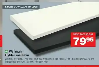 Bauhaus Hylder melamin tilbud