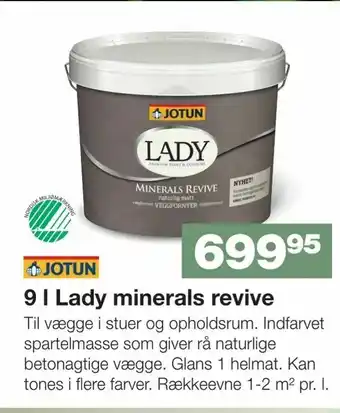 Bauhaus 9 l Lady minerals revive tilbud