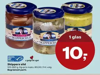 Kvickly Skippers sild tilbud