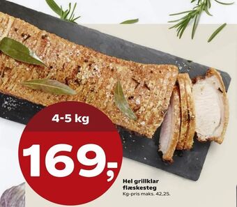 Kvickly Hel grillklar flæskesteg tilbud