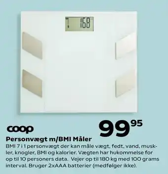 Kvickly Personvægt m/BMI Måler tilbud