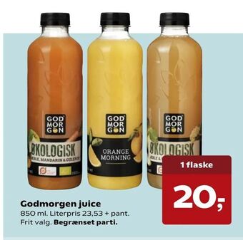 Kvickly Godmorgen juice tilbud