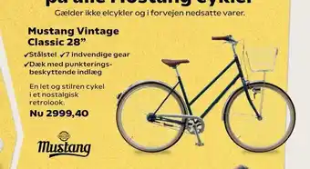 Kvickly Mustang Vintage Classic 28" tilbud