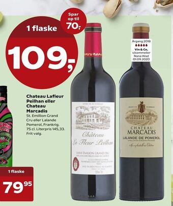Kvickly Chateau Lafleur Peilhan eller Chateau Marcadis tilbud