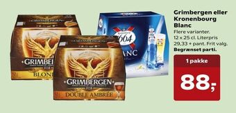 Kvickly Grimbergen eller Kronenbourg Blanc tilbud
