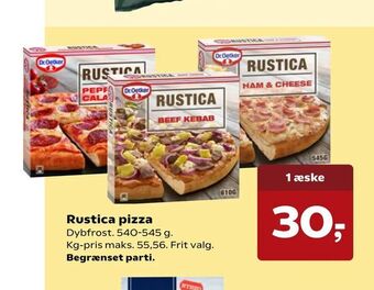 Kvickly Rustica pizza tilbud