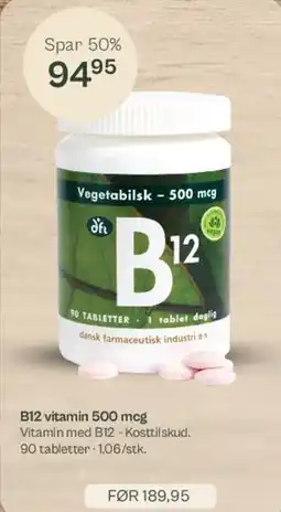 Helsam B12 vitamin 500 mcg tilbud