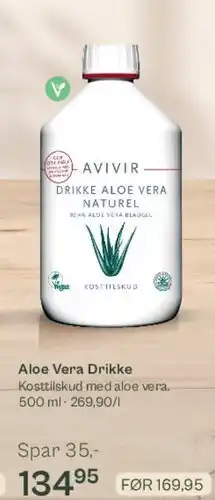 Helsam Aloe Vera Drikke (Naturel) 500 ml tilbud
