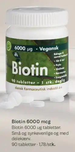 Helsam Biotin 6000 µg tilbud