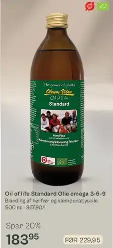 Helsam Oil of life Standard Olie omega 3-6-9 tilbud