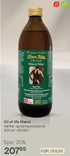 Helsam Oil of life Mænd tilbud