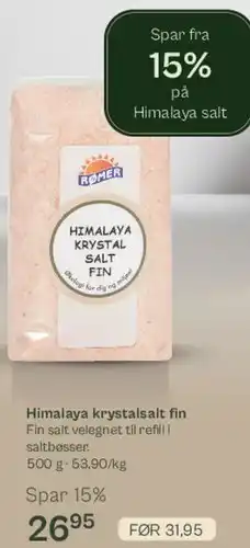 Helsam Himalaya krystalsalt fin tilbud
