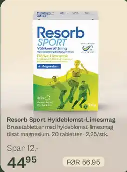 Helsam Resorb Sport Hyldeblomst-Limesmag tilbud