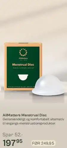 Helsam AllMatters Menstrual Disc tilbud