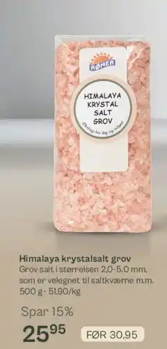 Helsam Himalaya krystalsalt grov tilbud