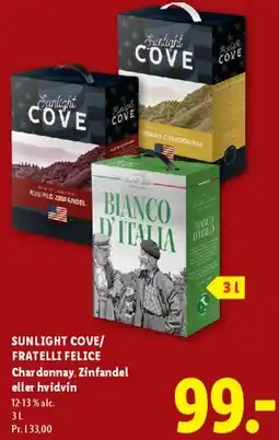 Lidl Sunlight Cove / Fratelli Felice (boxed wine) tilbud