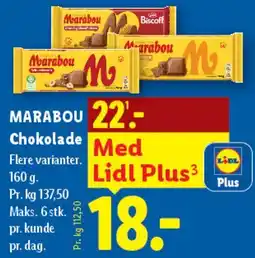 Lidl Marabou Chokolade tilbud