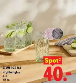 Lidl SILVERCREST Highballglas tilbud