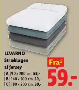 Lidl LIVARNO Stræklagen af jersey tilbud