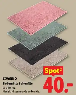Lidl Bademåtte i chenille tilbud