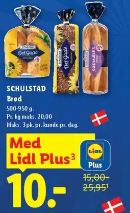 Lidl SCHULSTAD Brød tilbud
