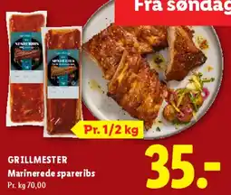 Lidl Marinerede spareribs tilbud
