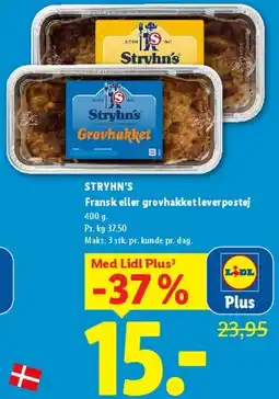 Lidl Fransk eller grovhakket leverpostej tilbud