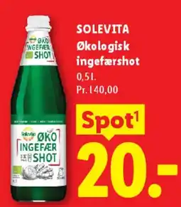 Lidl Solevita Økologisk ingefærshot tilbud