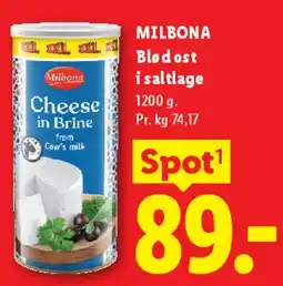 Lidl Blød ost i saltlage tilbud