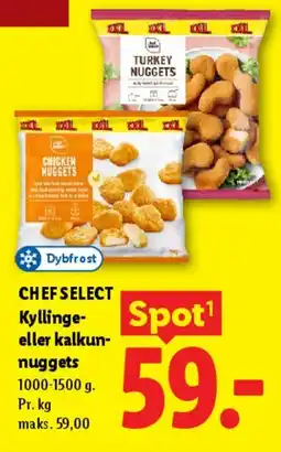 Lidl Chef Select Kyllinge- eller kalkun-nuggets tilbud