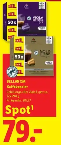 Lidl BELLAROM Kaffekapsler tilbud
