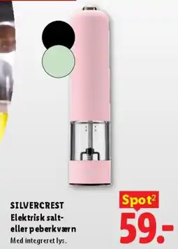 Lidl Elektrisk salt- eller peberkværn tilbud
