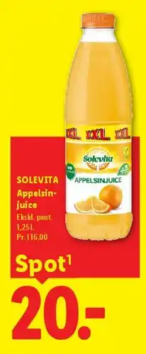 Lidl Solevita Appelsinjuice tilbud