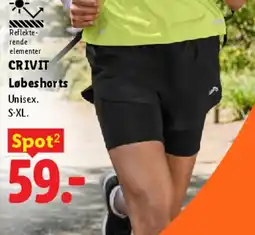 Lidl Crivit løbeshorts tilbud